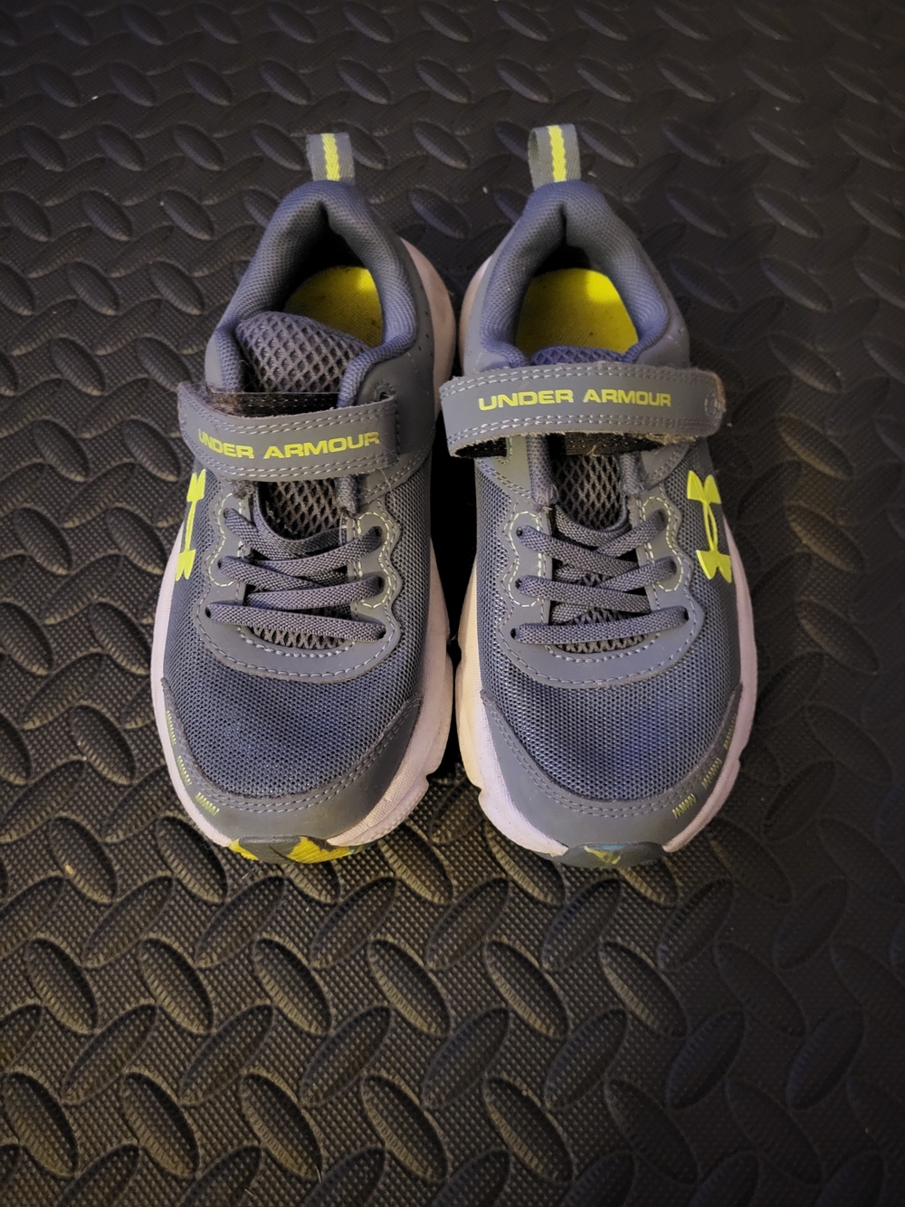 Under Armour Kids' Gray & Lime Athletic Sneakers